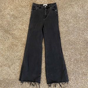 Rolla’s Wide Leg Black Jeans